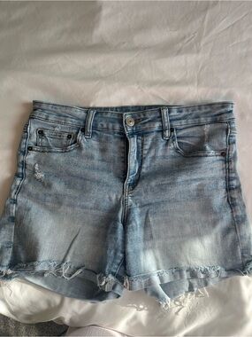 Light Blue Denim Cutoff Shorts - Unbranded